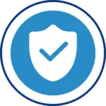 Shield icon with check mark